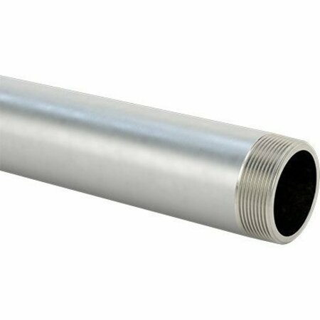 BSC PREFERRED Thick-Wall 304/304L Stainless Steel Pipe Threaded on Both Ends 2 Pipe Size 48 Long 48395K59